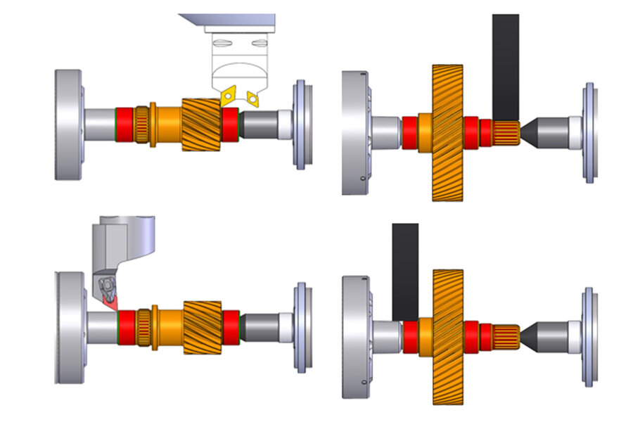 Bearbeitung von Außendurchmessern und Drehflächen in einer Aufspannung Vermeidung von Umspannfehlern für höhere Bearbeitungsqualität Maximale Werkstückabmessungen: Länge = 500 mm, Durchmesser = 250 mm, Gewicht ≤ 50 kg Automatisierung: Manuelle Beladung sowie externe Automatisierung möglich.